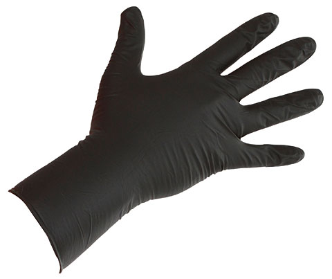 Перчатки Nitrile Long Black, M, 50
