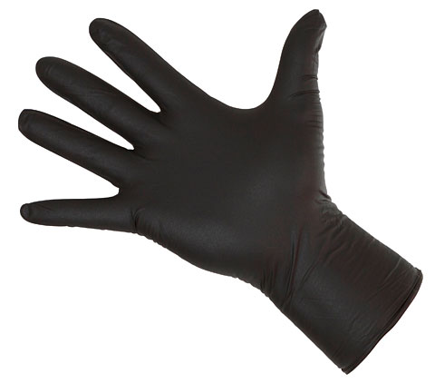 Перчатки Nitrile Long Black, L, 50